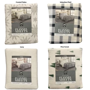 Juego de sábanas de franela de algodón Member's Mark de 6 piezas con fundas de almohada, king - Imagen 1 de 9