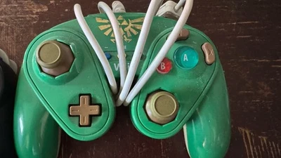 Green Link/Zelda PDP Nintendo Gamecube Style Controller for Wii Tested +1 Hydra - Image 1 of 4