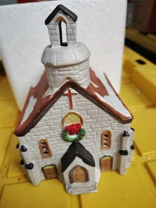 Lemax "Church House" Vintage 1994 Dickensvale Collectibles Porceln Lighted House - Bild 1 von 5