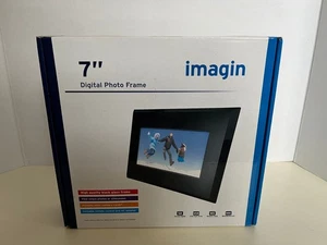 Digital Photo Frame 7" Black IMGO9-7GL Remote Control & AC Adaptor New - Picture 1 of 3