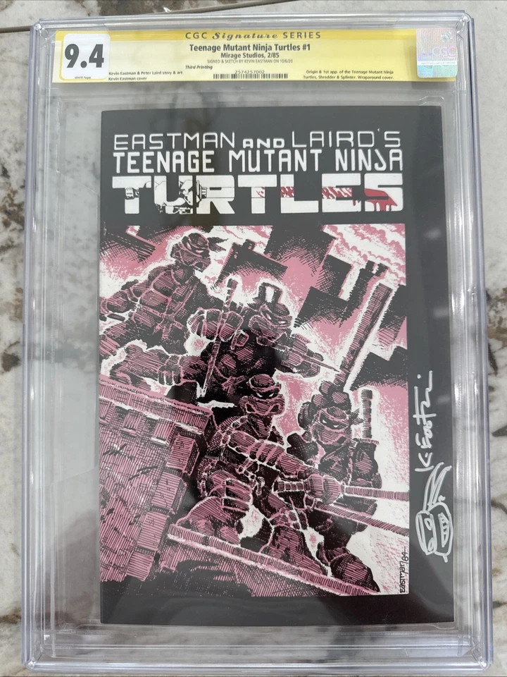 Teenage Mutant Ninja Turtles #1 CGC 9.4 Signed Series Edition - Image 1 of 4