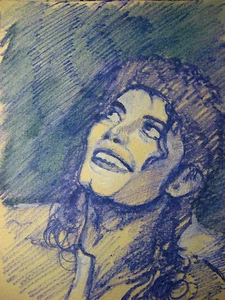 Colored Pencils Painting " Michael Jackson " - Picture 1 of 2