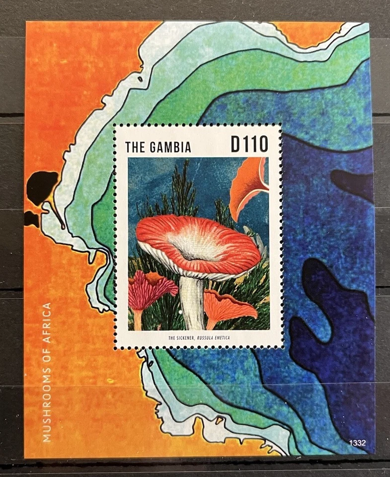 Selos da Gâmbia - Cogumelos - sem marca de charneira** B301 - Imagem 1 de 1