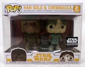 Funko Pop! Star Wars 2 Pack Han Solo & Chewbacca Smugglers Excl Vinyl Figures - Picture 1 of 6