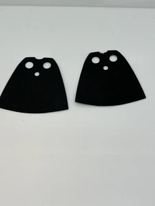 Lego X2 Black Minifigure Cape Cloth, Standard - Starched Fabric - 3.9CM B#41 - Picture 1 of 1