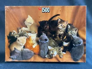 Puzzle Jumbo Vintage 1500 Piezas Múltiples Gatitos Gatos - Imagen 1 de 8