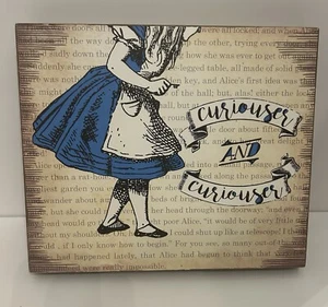 Alice in Wonderland Curiouser and Curiouser Home Decor Wall Art - Picture 1 of 6