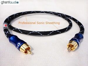 E03 (0.5m 1.5ft) --- Digital Coax 75Ω RCA/Phono(male to male) 4N-OFC Audio Cable