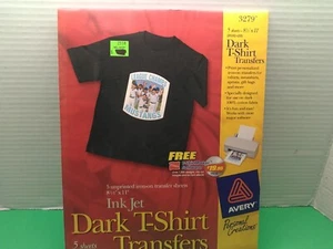 AVERY T-shirt Transfers Five (5) Sheets 8.5" x 11" IRON ON - Picture 1 of 16