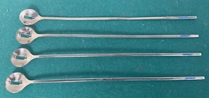 Vintage Absolut Vodka Metal Drink Stirrers Set of 4 9 inch long Great Condition! - Picture 1 of 2