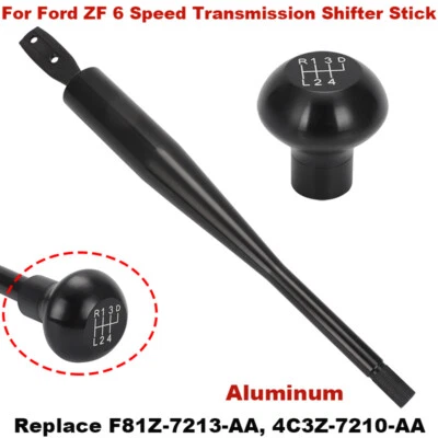 For Ford ZF 6 Speed Transmission Shifter Stick with Shift Knob Kit F81Z-7213-AA - Image 1 of 4