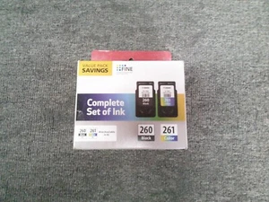 3725C006 New Genuine Canon 260 Black and 261 Color Ink Cartridges Set - Picture 1 of 1