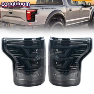 For Ford F150 2015-20 LH&RH Turn Signal Assembly Smoke LED TailLight - Picture 1 of 23