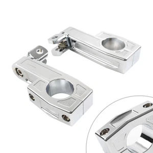 For Harley 32MM Engine Guard Highway Crash Bar Mount Foot Peg Rest Clamp Bracket - Picture 1 of 6