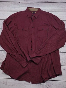 Ralph Lauren Rugby Red & Black Plaid Flannel Button Down Shirt Size XXL K7 - Picture 1 of 6