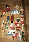 CRAFT LOT Wood Christmas Ornaments PARTS 20 Ornaments LOT 8