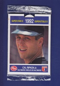 Cal Ripken HOF 1992 Post Canadian Super Star Series 2 Baseball (MINT) Unopened