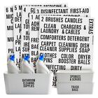 162 PCS Laundry Room Label for Minimalist Household Closet Organizer Storage Jar