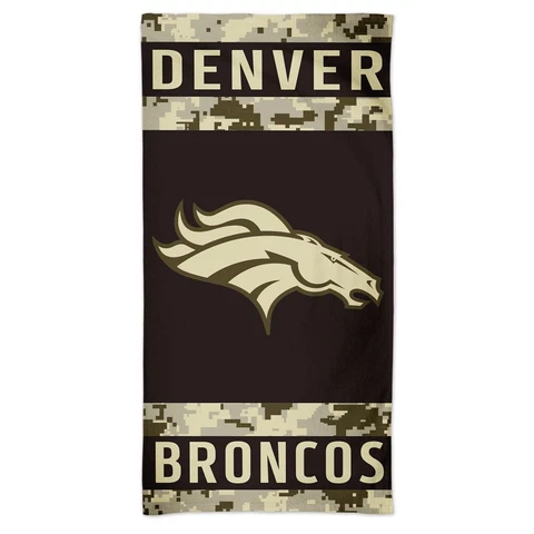 DENVER BRONCOS DIGITAL CAMO 30"X60" SPECTRA BEACH TOWEL NEW WINCRAFT 👀 Cover