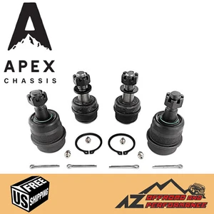 Apex Chassis Super HD Ball Joint Kit - KIT102 For 07-18 Jeep Wrangler JK JKU - Foto 1 di 5