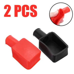 2pcs Car Boat Battery Terminal Protective Covers Insulating Replacement Caps New - Picture 1 of 9