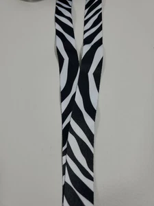 ZEBRA Lanyard w/ I.D. Badge Holder + Retractable Clip Breakaway Swivel NEW - Picture 1 of 2