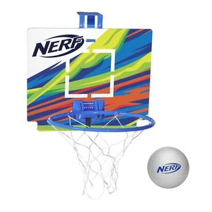 Nerf Nerfoop Mini Over the Door Basketball Hoop Set Indoor Fun for Kids - Photo 1 sur 9