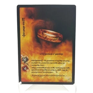 Lord of The Rings TCG - ELVISH Card: The One Ring Isildur's Bane Tengwar #1R1 - Picture 1 of 3
