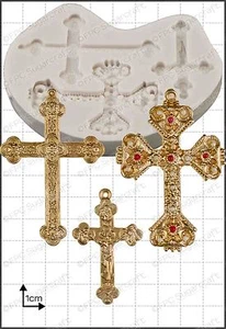 Cruces de molde de silicona (grandes) | Uso alimentario FPC Sugarcraft ¡ENVÍO GRATUITO AL REINO UNIDO! - Imagen 1 de 1