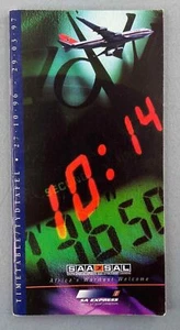 SOUTH AFRICAN AIRWAYS AIRLINE TIMETABLE WINTER 1996/97 SAA SAL - Picture 1 of 3