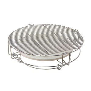 Grilleinsatz Keramikgrill Edelstahl Grillroste Deflektorsteine für Kamado Grill - Bild 1 von 2