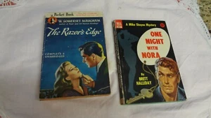 TOLLE COVER 2er Set TASCHENBÜCHER - THE RAZOR'S EDGE und ONE NIGHT WITH NORA - Bild 1 von 5