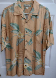 Tommy Bahama Shirt Mens Size Medium Aloha Hawaiian Style 100% Silk - Picture 1 of 6
