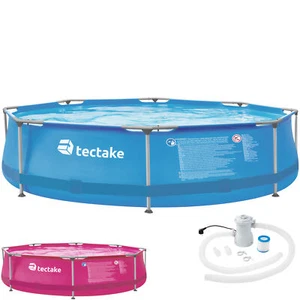 Swimmingpool Komplettset Garten Steelframe Schwimmbecken Quick up rund Ø 300cm - Bild 1 von 25