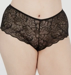 INC International Concepts Women's Black Lace Boyshort Underwear Plus Size 3X - Picture 1 of 2