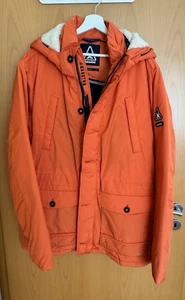 gepflegte GAASTRA Jacke Parka Mantel Herren Daune Feder halblang orange 3XL XXXL - Bild 1 von 11