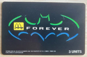 Phone Card Batman Forever Logo 3U McDonald's 1995 Limited Edition #1583 of 2000 - Picture 1 of 2