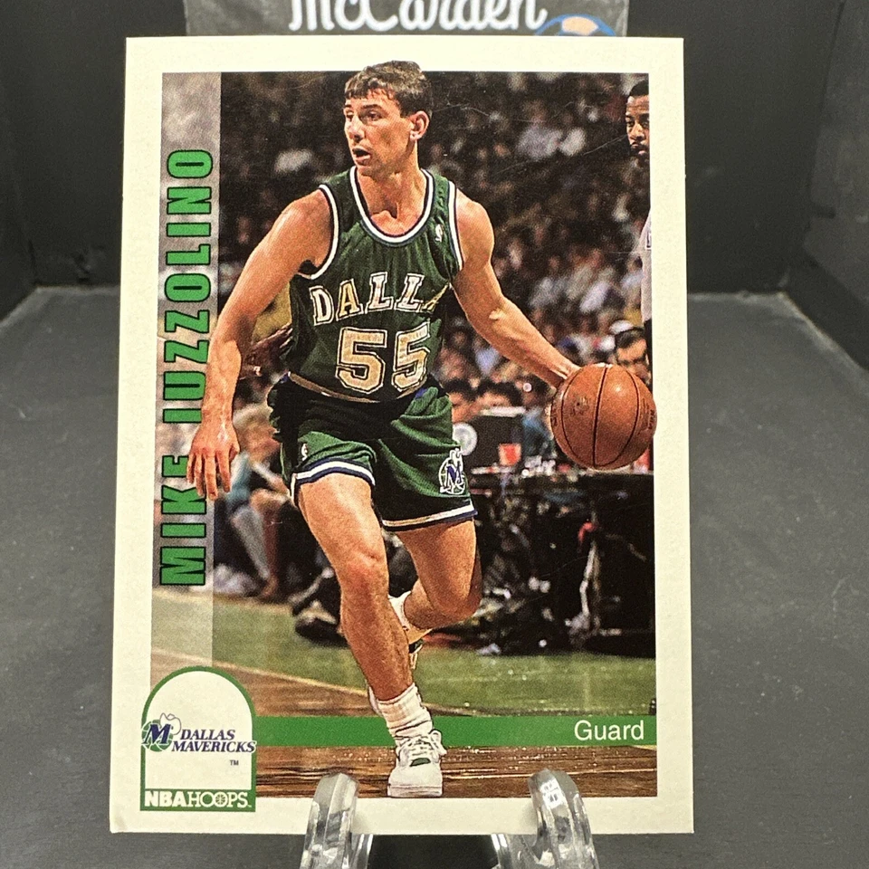 1992-93 Hoops Mike Iuzzolino #48 Dallas Mavericks - Image 1 of 2