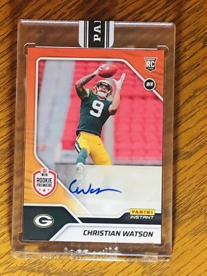 2022 Christian Watson Orange Auto /10 Card #6 of 10 Panini First Look Packers 🔥 - Image 1 of 4