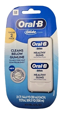 Fio dental Oral-B Glide ProHealth 54,6yd cada (1 PACOTE DUPLO) - Imagem 1 de 2