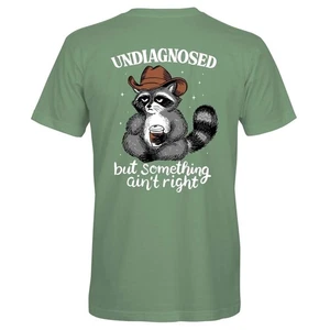 Southern Attitude Undiagnosed Raccoon T-Shirt - Picture 1 of 8