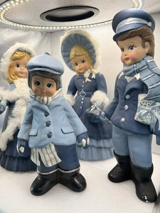 Cantolino natalizio vintage famiglia di 2 sono alti 13” e 2 sono alti 11” - Foto 1 di 17