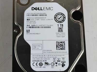 HGST Dell EMC HUS722T1TALA600 1 TB SATA III 3.5 in Enterprise Drive - Image 1 of 4