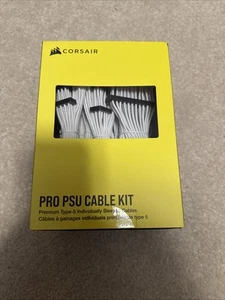 Corsair Individually Sleeved Pro PSU Cables Kit Type 5 - White - Photo 1/6