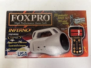 FOXPRO INFERNO TX915 75 SOUND REMOTE GAME CALLER W/ REMOTE IN BOX - Picture 1 of 4