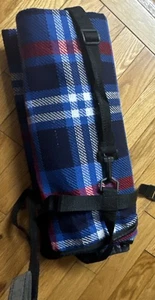 Waterproof Outdoor Blanket Mat Picnic Beach Festival Portable 45”x 52” W/strap - Picture 1 of 5