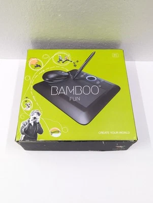 Tableta de dibujo Wacom Bamboo Fun CTE450K USB con bolígrafo y mouse, negra Foto 1 de 4