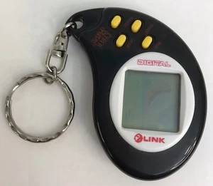 Vintage 1990s Blue Box Cyber Pals Virtual Pet Key Chain - Picture 1 of 4