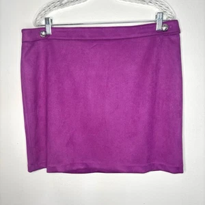 Falda Casa Blanca Mercado Negro Mujer 14 Fucsia Imitación Gamuza Forrada Trabajo Carrera - Imagen 1 de 9