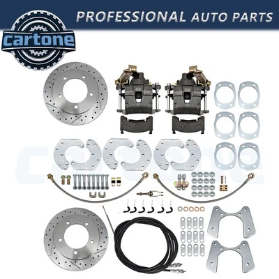 9 Inch Rear End Disc Brake Kit For pre - 1987 Ford truck or Bronco Brand New Foto 1 de 4